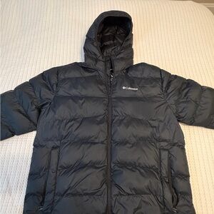Columbia Omni-Heat Black Puffer Coat with Hood